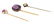 3) ESTATE NATURAL RUBY, DIAMOND & OTHER STICK PINS