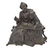 PATINATED BRONZE 'LOIS D'ATHENES' CLOCK TOPPER - 3