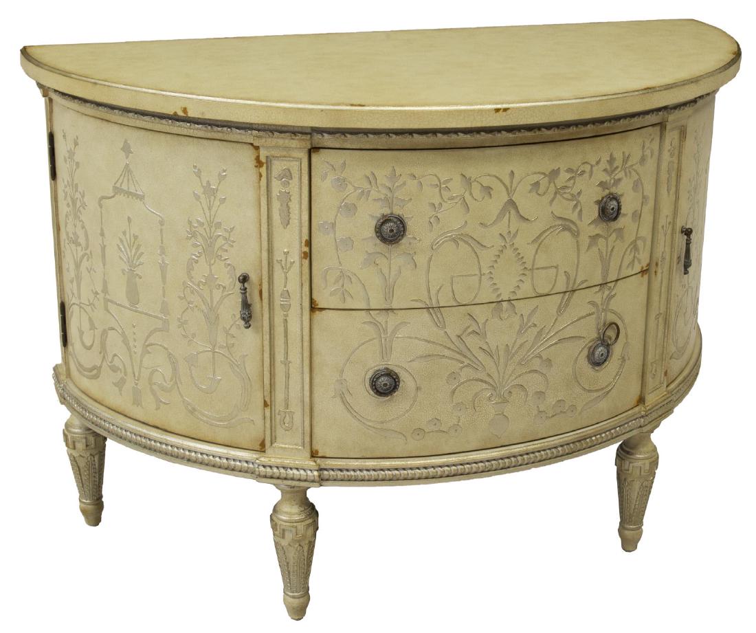 ARDLEY HALL LOUIS XVI STYLE DEMILUNE CABINET (1 of 6)