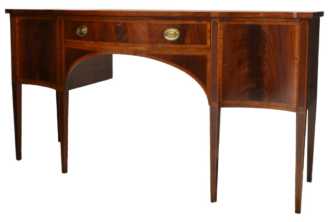HEPPLEWHITE STYLE BANDED MAHOGANY SIDEBOARD (1 of 5)