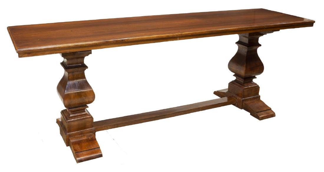 LARGE ITALIAN WALNUT REFECTORY TABLE (1 of 4)
