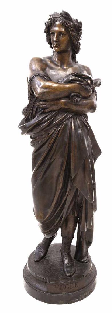 BRONZE FINISH STATUE OF THE POET VIRGIL, 32"H (1 of 3)