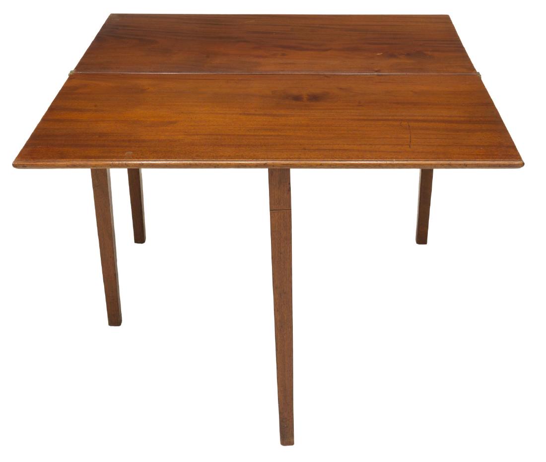 HEPPLEWHITE STYLE MAHOGANY HINGED-TOP GAMES TABLE (1 of 2)