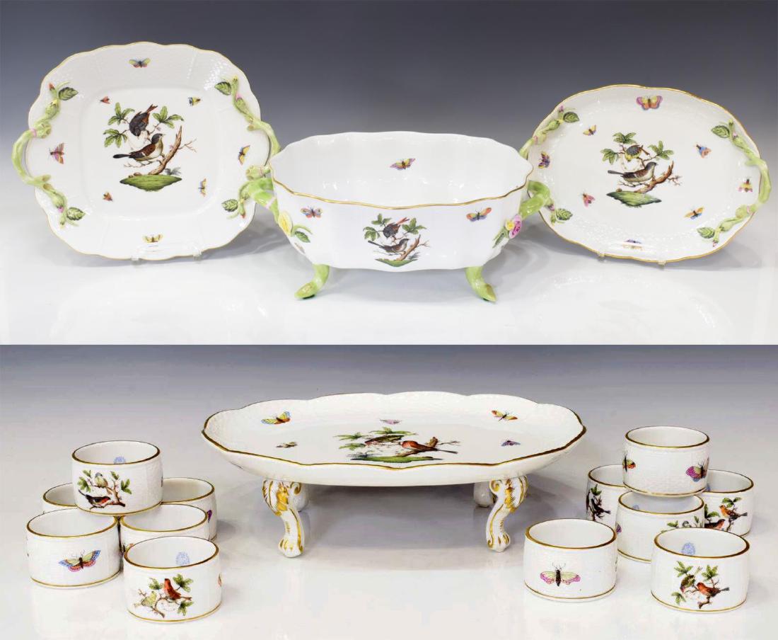 (16) HEREND ROTHSCHILD BIRD PORCELAIN TABLEWARE (1 of 9)