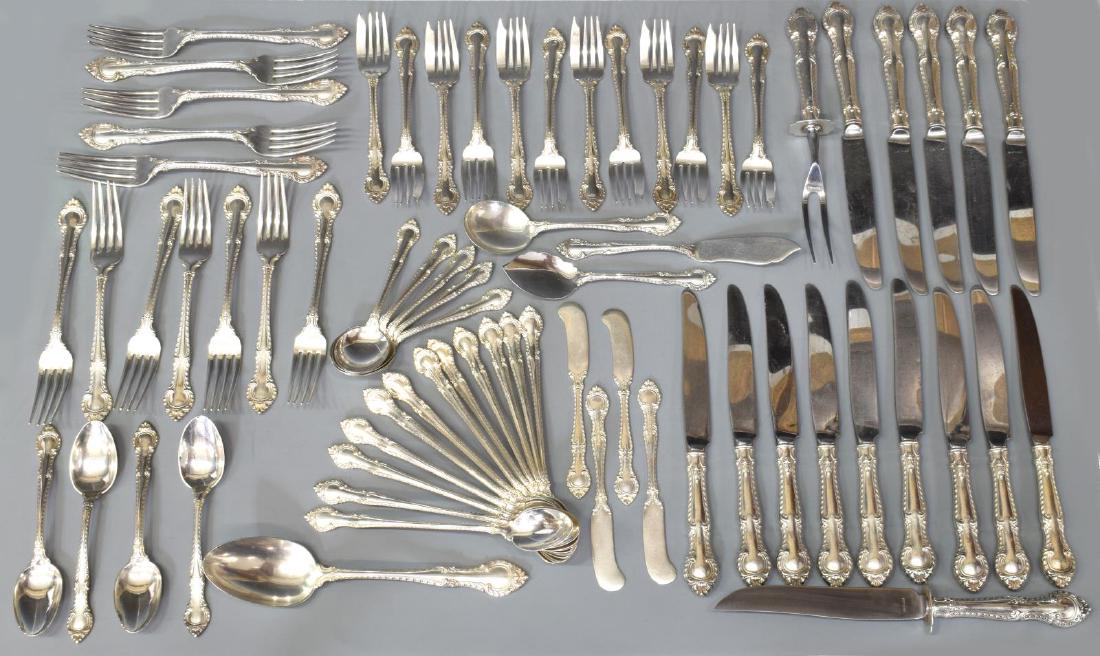 (69) GORHAM 'ENGLISH GADROON' STERLING FLATWARE (1 of 2)