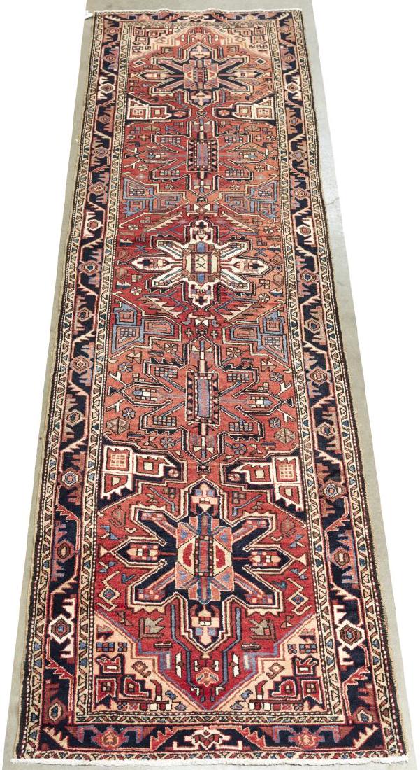 HAND-TIED PERSIAN KARAJA RUNNER RUG, 13'0" x 3'11" (1 of 4)