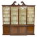 GEORGIAN MAHOGANY GLAZED BREAKFRONT BOOKCASE - 2