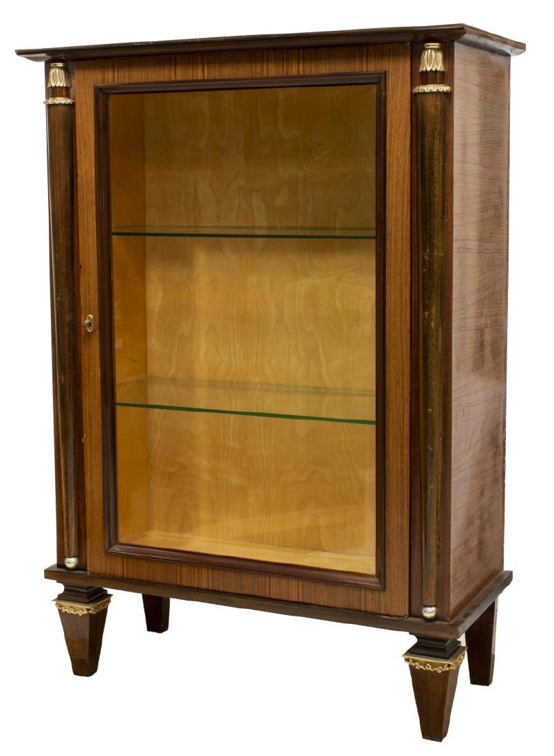 FRENCH EMPIRE STYLE MAHOGANY DISPLAY CABINET (1 of 3)