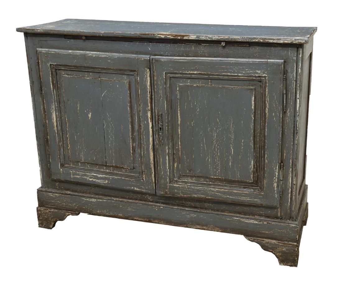 DISTRESSED PAINTED WOOD SIDEBOARD SERVER (1 of 5)
