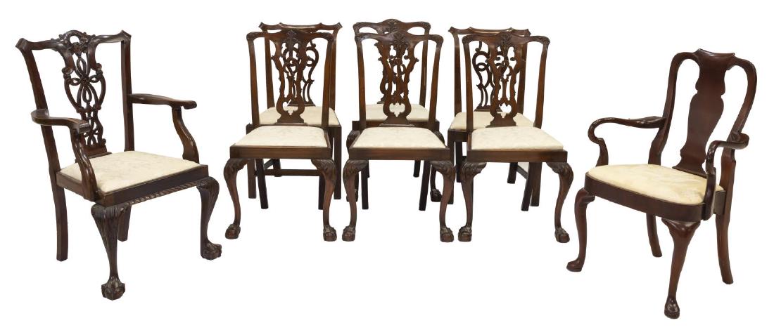 (8) SIMILARLY STYLED MAHOGANY ARM & SIDE CHAIRS (1 of 2)