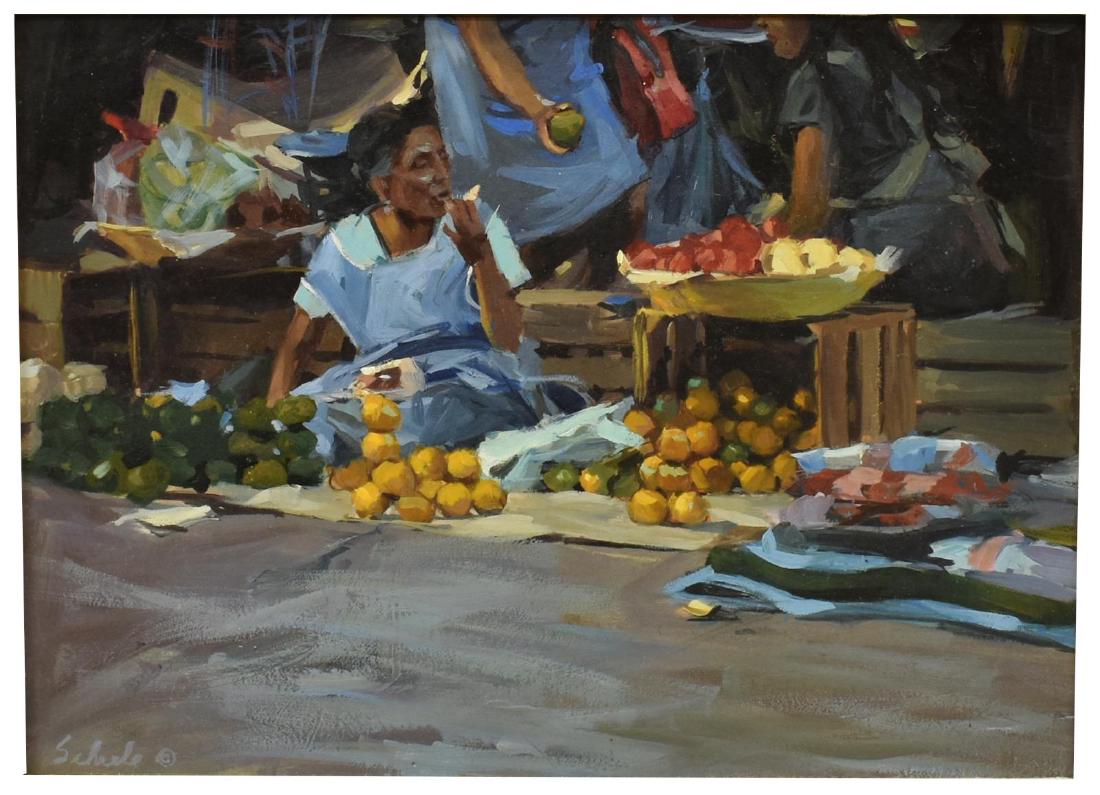 RICHARD SCHIELE (20th/21st c.), "LUNCH BREAK" (1 of 5)