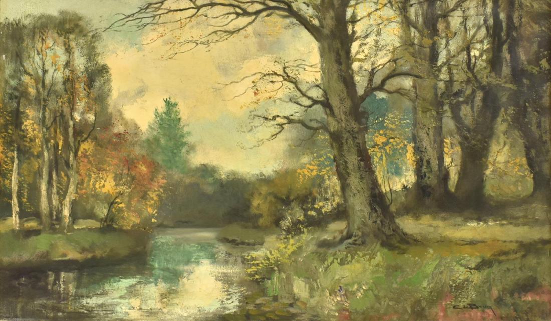 CORNELIS DE BRUIN (D.1940) LANDSCAPE OIL PAINTING (1 of 5)