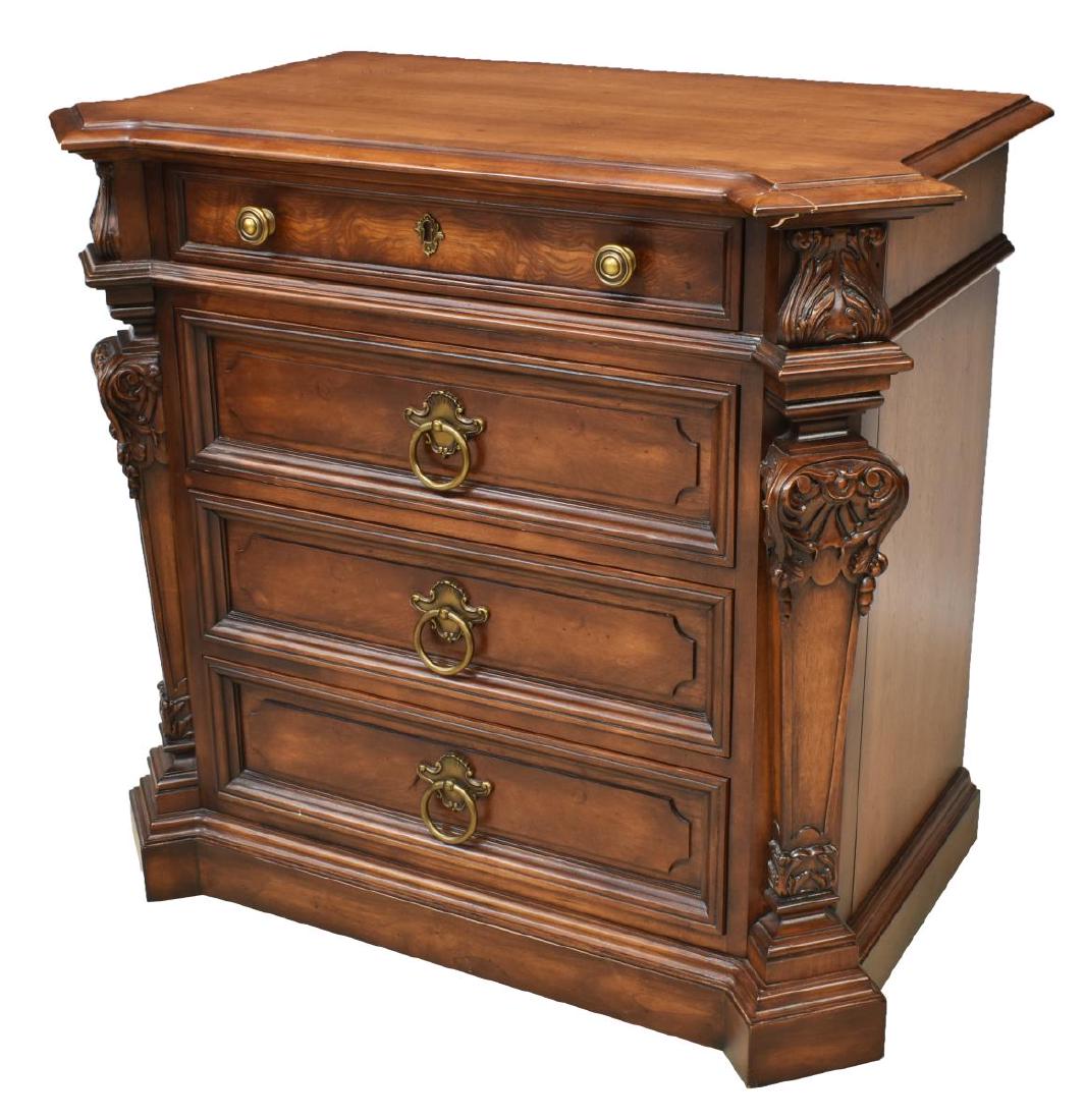 HENREDON 'AMALFI COAST' WALNUT FINISH SIDE CHEST (1 of 6)