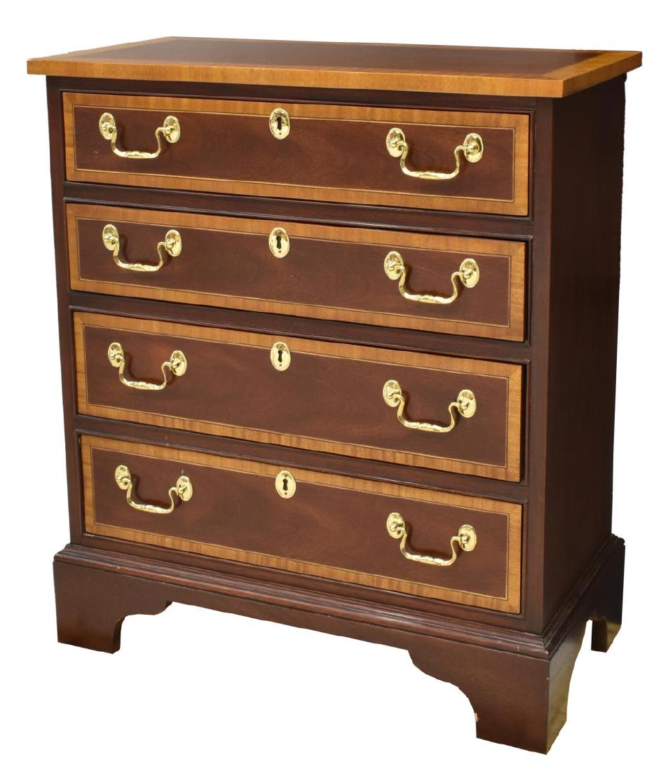 COUNCILL GEORGIAN STYLE BANDED CHEST/ SIDE CABINET (1 of 5)