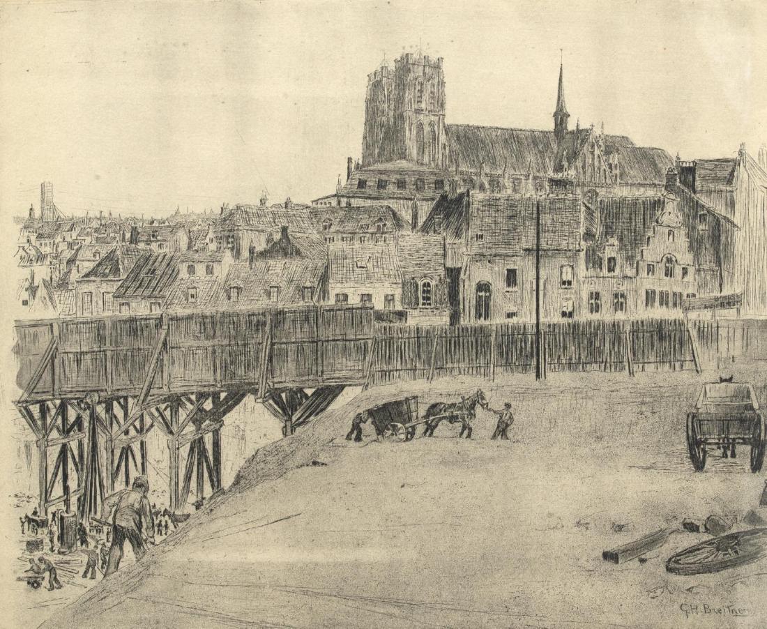 GEORGE HENDRIK BREITNER (D.1923) SIGNED ETCHING (1 of 4)