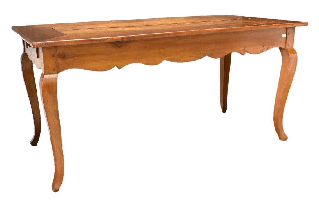 FRENCH PROVINCIAL FRUITWOOD DINING TABLE (1 of 5)
