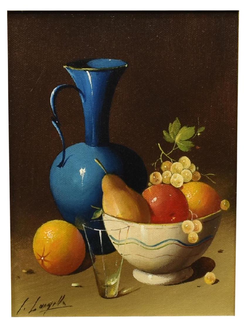 DECORATIVE FRAMED STILL LIFE PAINTING, SIGNED (1 of 4)