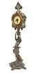 FRENCH ART NOUVEAU CAST METAL SHELF CLOCK