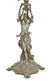 FRENCH ART NOUVEAU CAST METAL SHELF CLOCK - 3