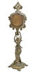 FRENCH ART NOUVEAU CAST METAL SHELF CLOCK - 6