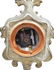 FRENCH ART NOUVEAU CAST METAL SHELF CLOCK - 7