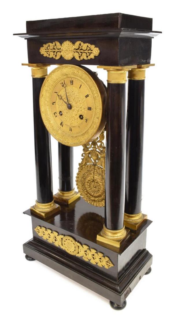 FRENCH NAPOLEON III PERIOD PORTICO CLOCK (1 of 10)