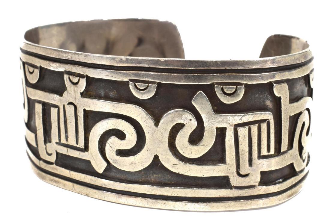 LOS BALLESTEROS STERLING SILVER CUFF BRACELET (1 of 5)