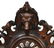 BLACK FOREST HEAVILY CARVED WALNUT WALL CLOCK - 2