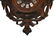 BLACK FOREST HEAVILY CARVED WALNUT WALL CLOCK - 4