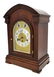 GERMAN MAHOGANY CASED CHIMING SHELF CLOCK