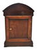 GERMAN MAHOGANY CASED CHIMING SHELF CLOCK - 5
