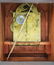 GERMAN MAHOGANY CASED CHIMING SHELF CLOCK - 6