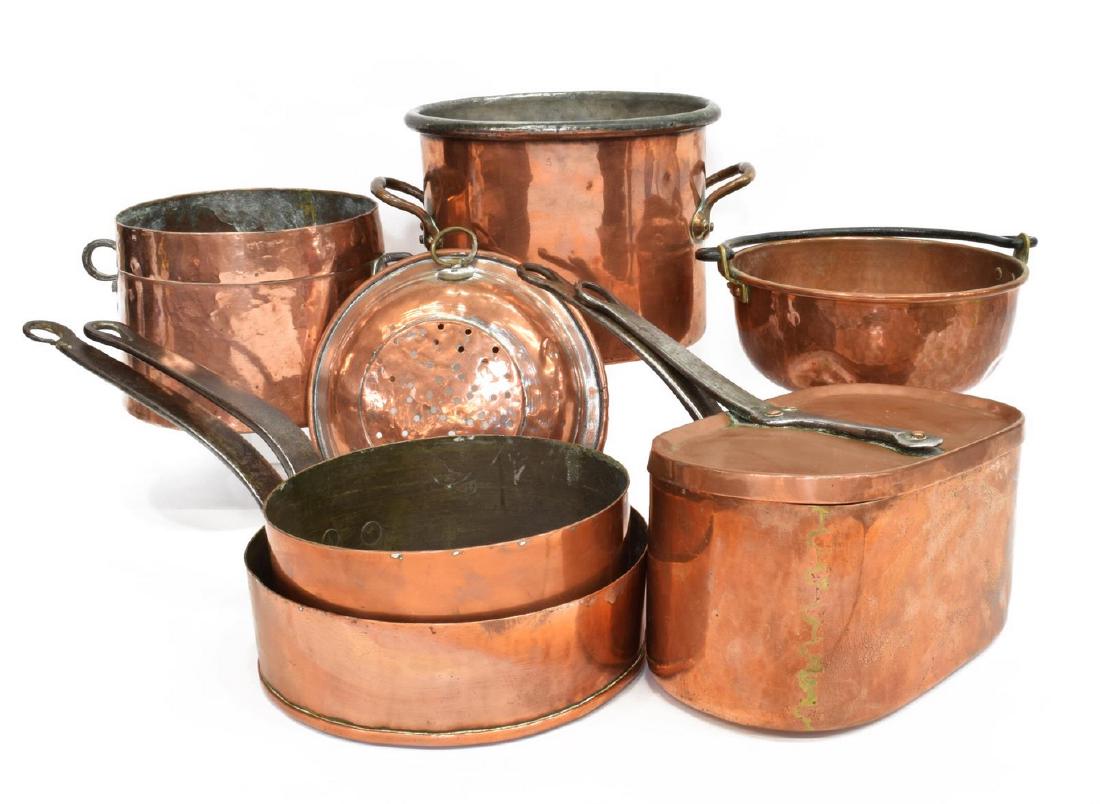 (7) COLLECTION FRENCH COPPER KITCHENWARE & PANS (1 of 4)
