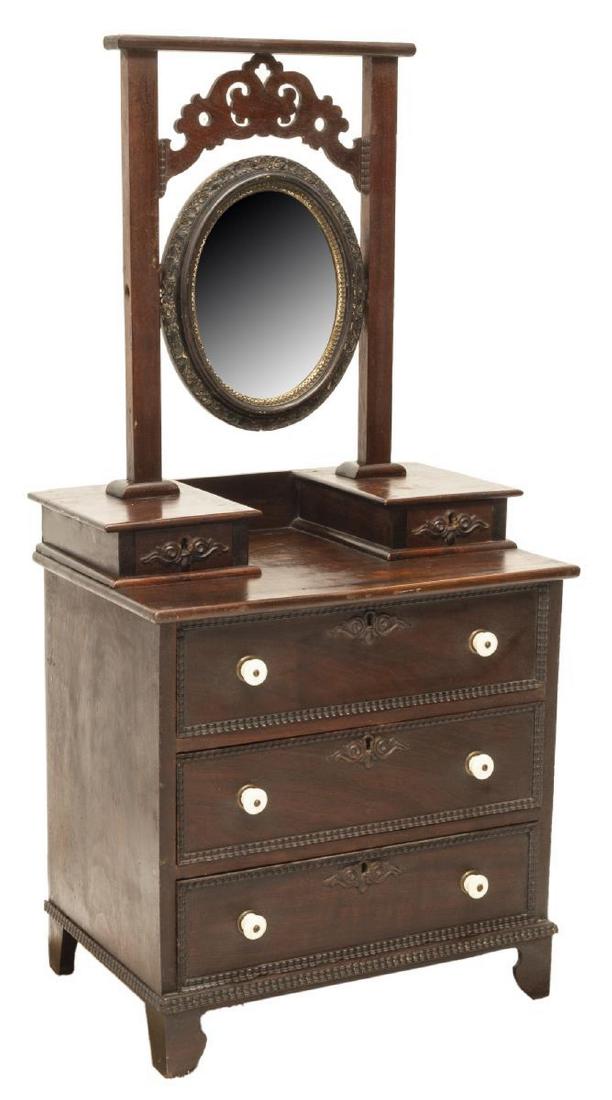 VICTORIAN CHILD'S DRESSER W/ MIRROR, 44.5"H (1 of 4)