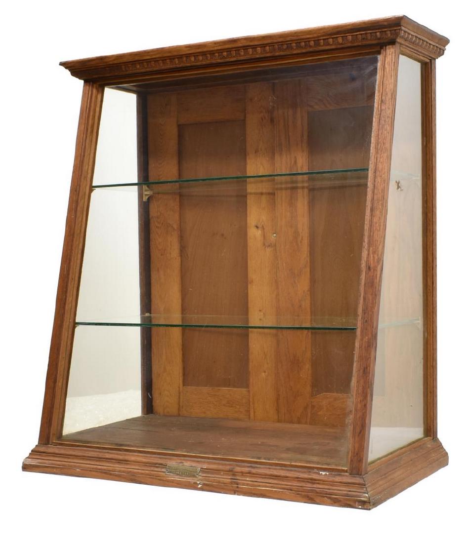 A.N. RUSSELL OAK COUNTERTOP DISPLAY CASE CABINET (1 of 4)