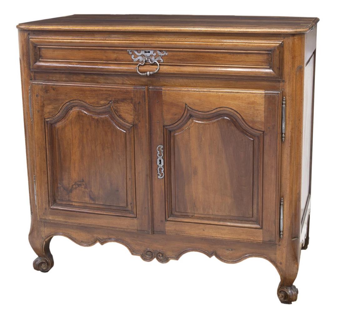 FRENCH LOUIS XV STYLE WALNUT SIDEBOARD (1 of 5)