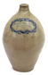 DAVID MORGAN NEW YORK COBALT SILP STONEWARE JUG - 2