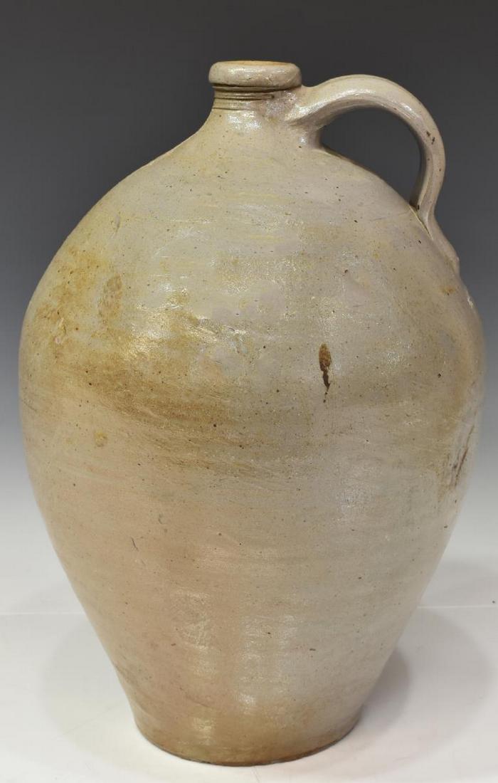 AMERICAN CRIBBS (ATTRIB.) STONEWARE HANDLED JUG (1 of 7)