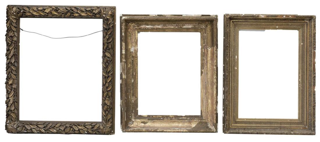 (3) LARGE ANTIQUE GILTWOOD ART FRAMES (1 of 5)