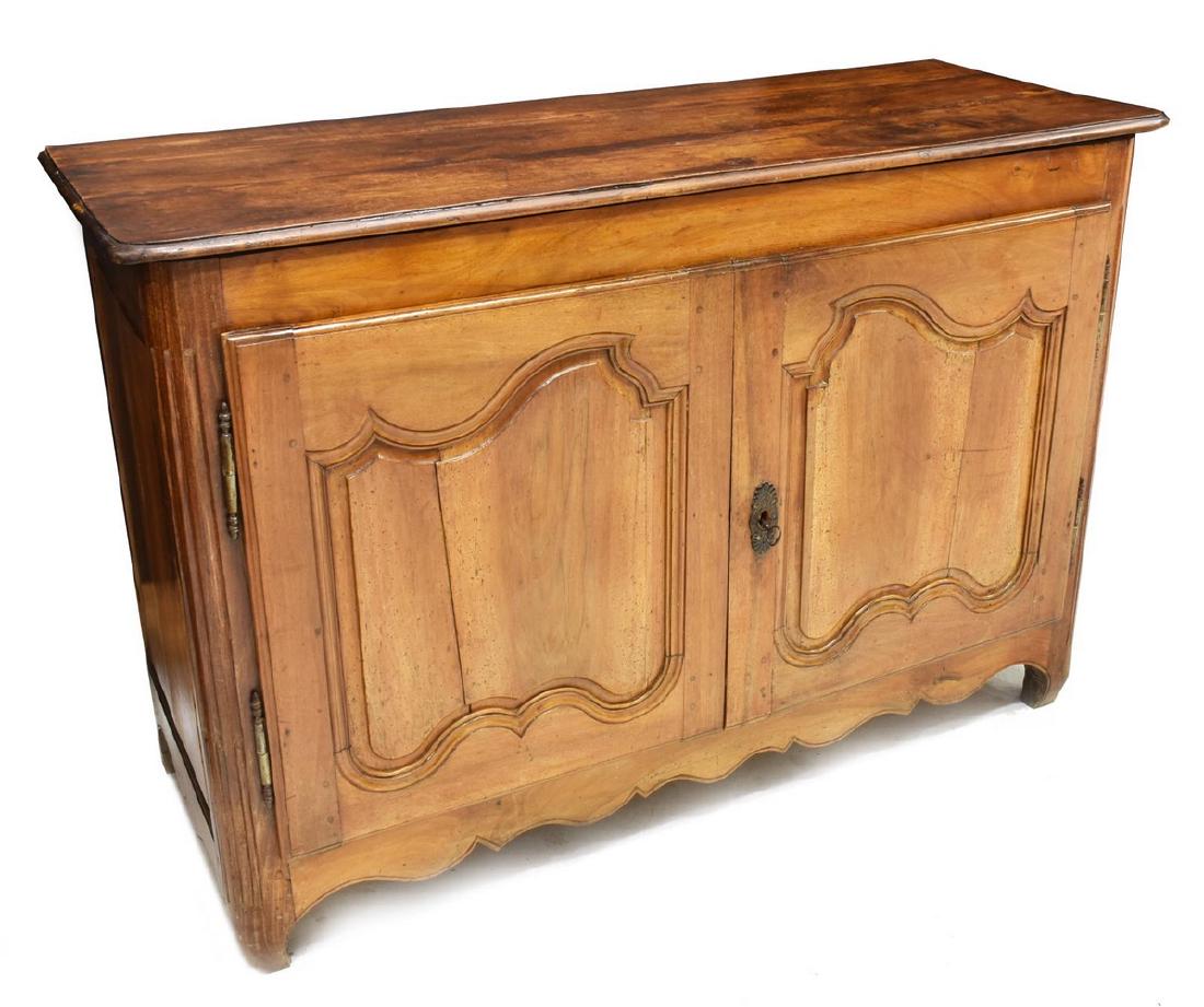 FRENCH LOUIS XV STYLE WALNUT SERVER, EARLY 19TH C. (1 of 4)