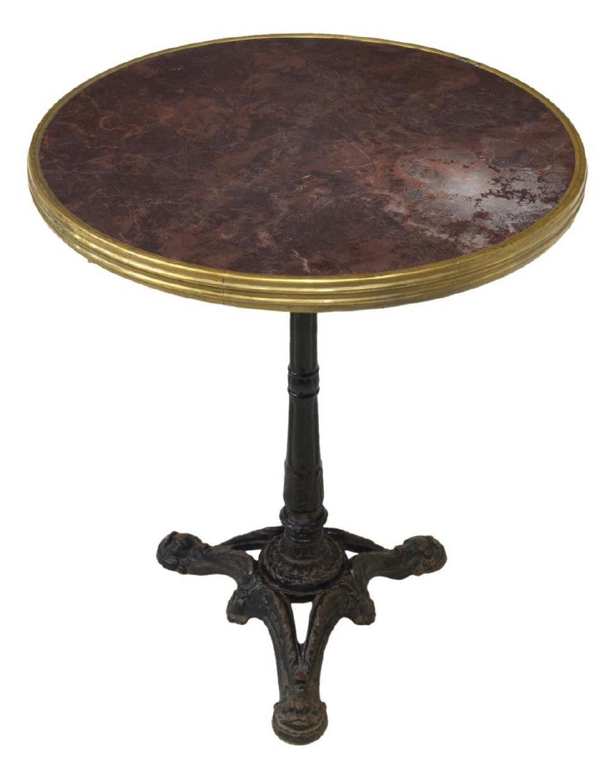 FRENCH PARISIAN CAST IRON BISTRO TABLE (1 of 2)