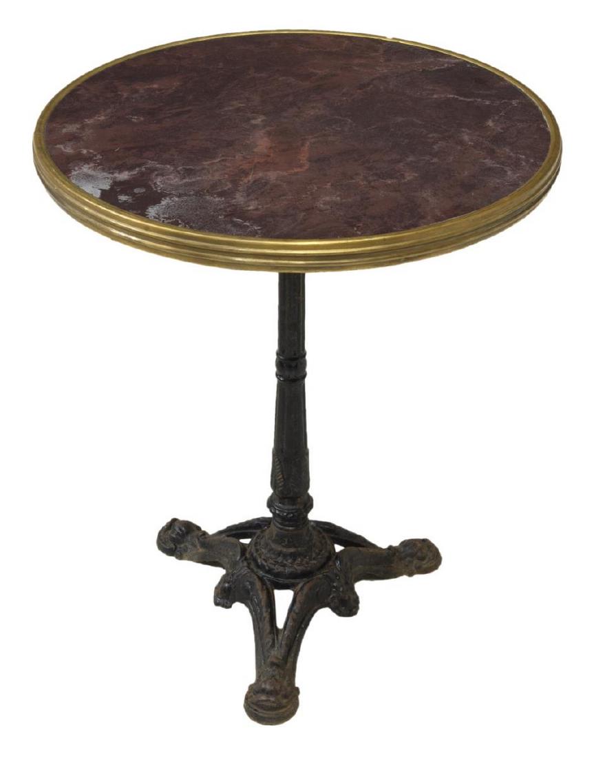 FRENCH PARISIAN CAST IRON BISTRO TABLE (1 of 2)