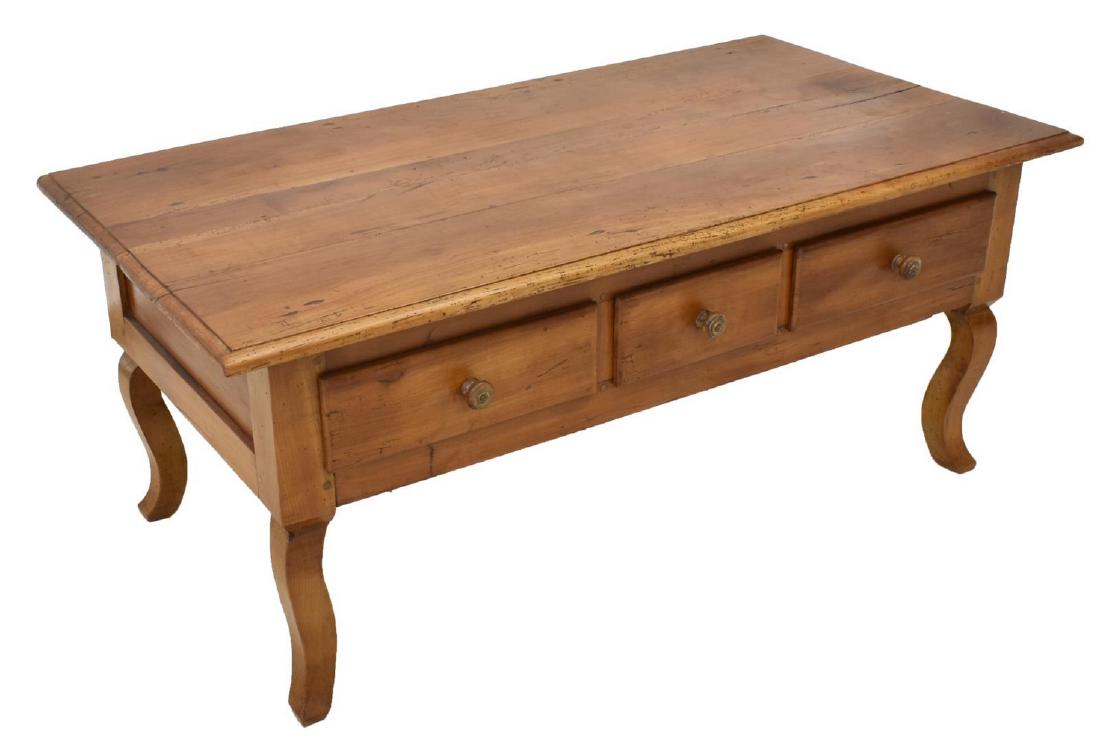 FRENCH LOUIS XV STYLE FRUITWOOD COFFEE TABLE (1 of 4)