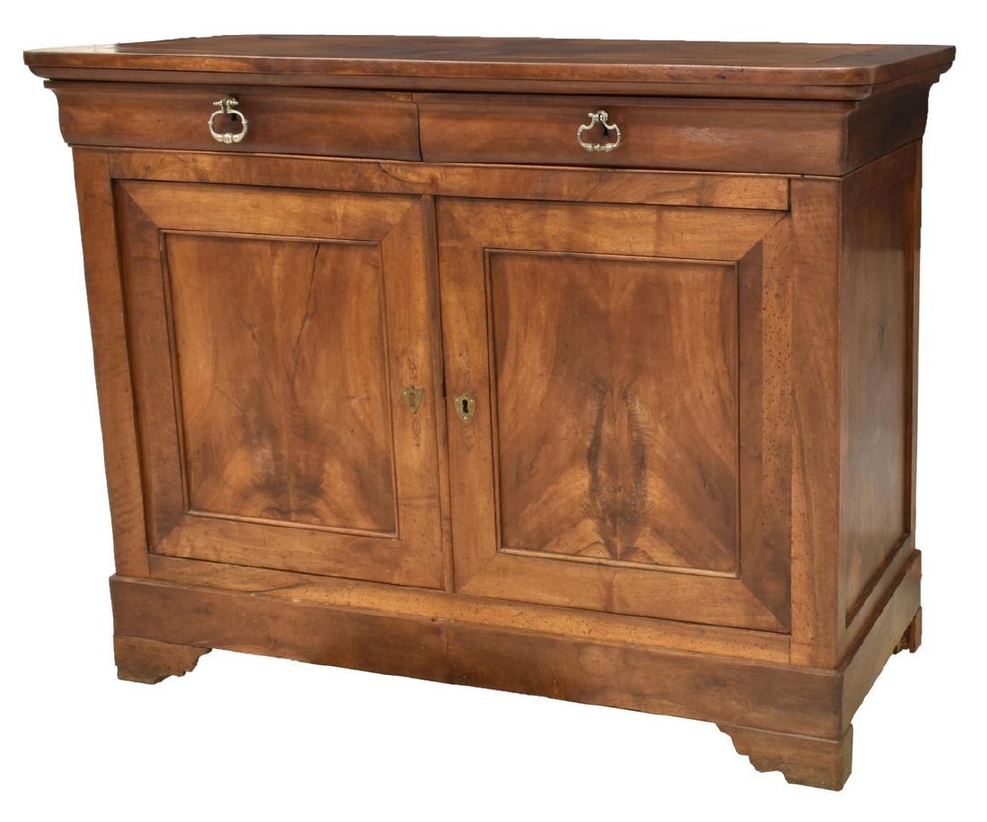 FRENCH LOUIS PHILIPPE WALNUT SIDEBOARD (1 of 7)