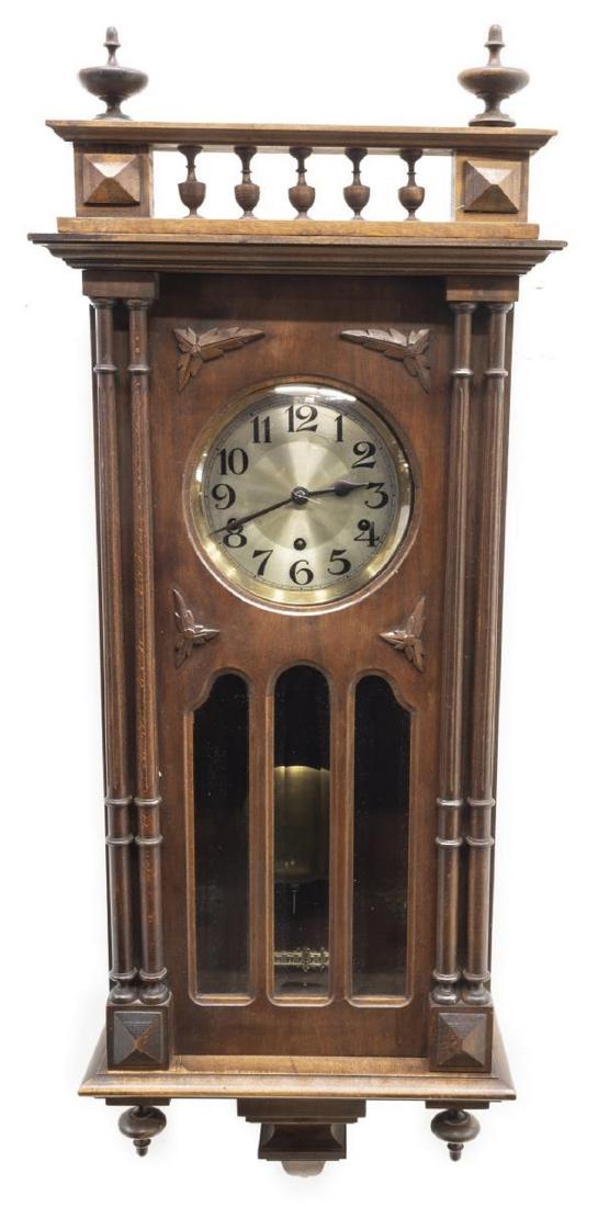 TIME, STRIKE & CHIME REGULATOR WALL CLOCK (1 of 4)