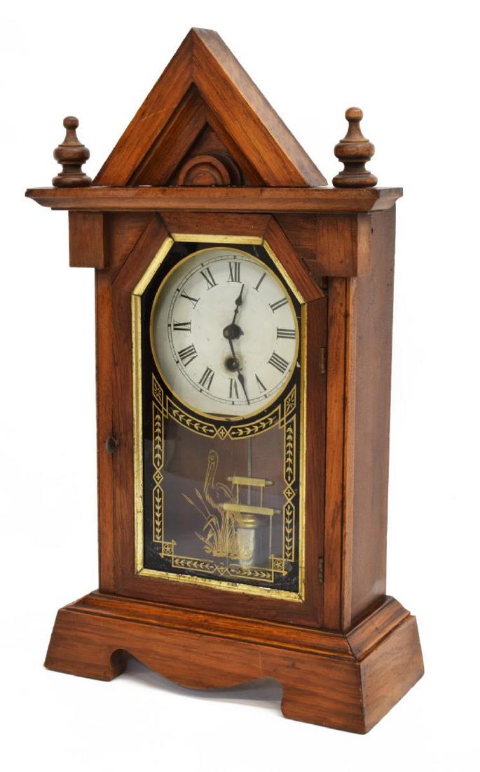 JEROME & CO. CONNECTICUT STEEPLE SHELF CLOCK (1 of 6)