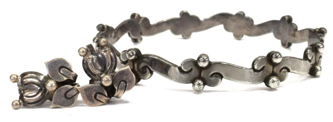 (3) VICTORIA TAXCO MEXICO SILVER BANGLE, EARRINGS (1 of 7)