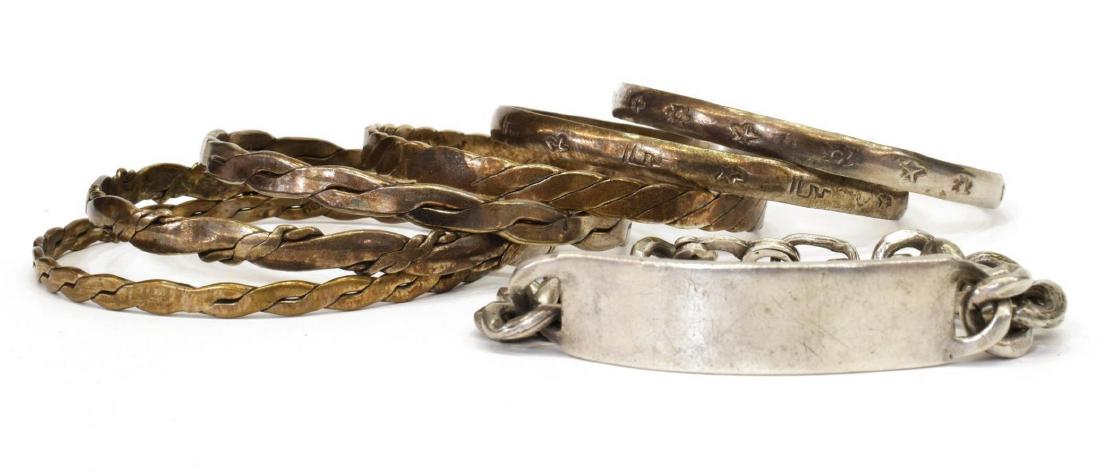 (7) MEXICO STERLING BANGLES & MEDICAL BRACELET (1 of 6)
