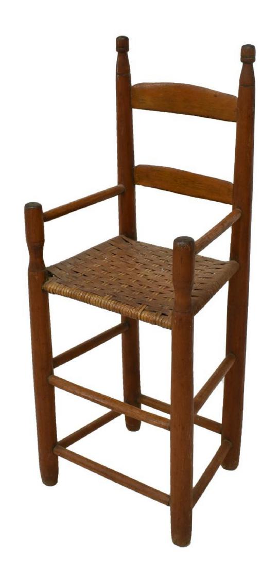 TEXAS PRIMITIVE CHILD'S HIGHCHAIR (1 of 3)