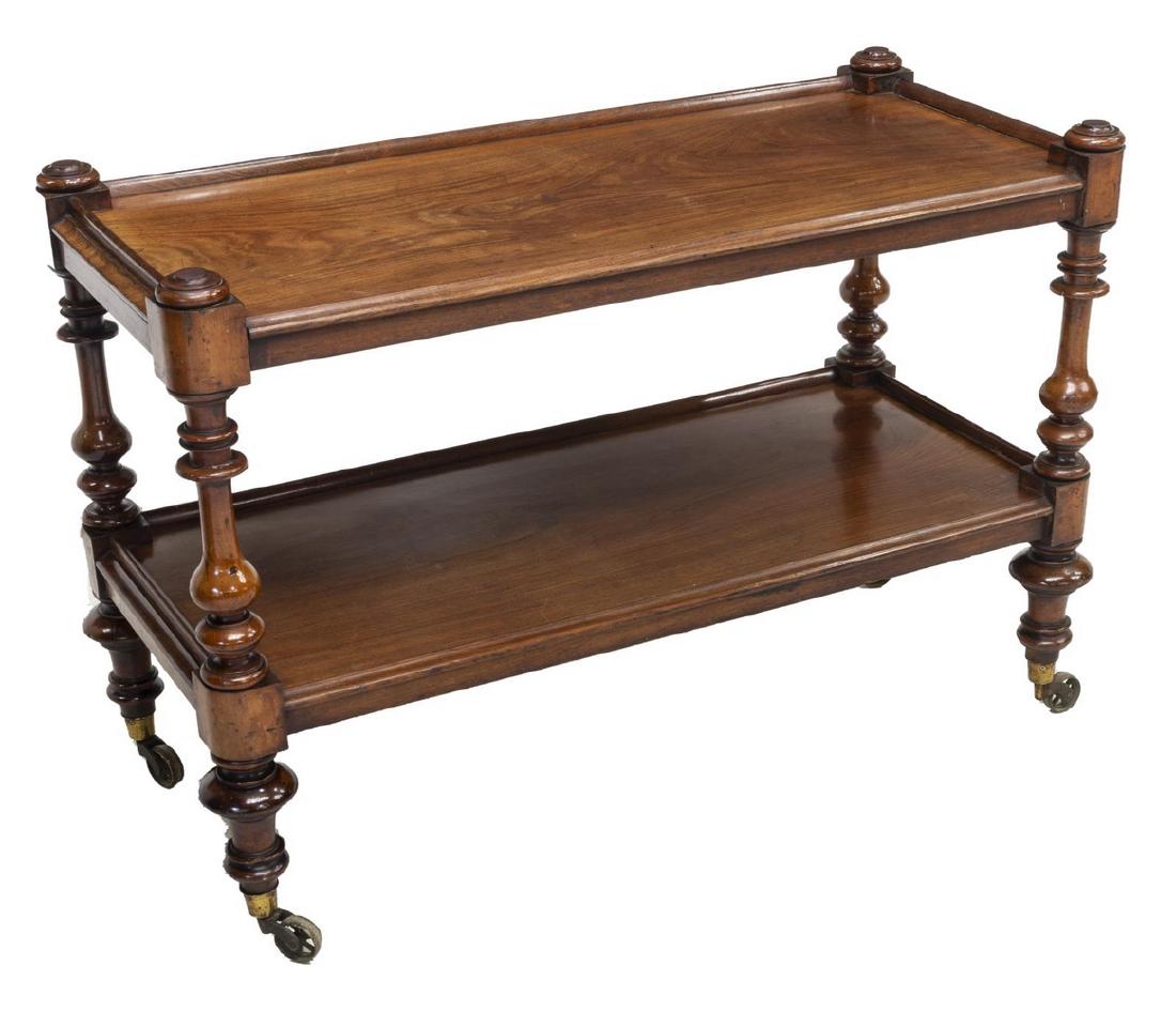 FRENCH LOUIS PHILIPPE MAHOGANY TWO-TIER SERVER (1 of 2)
